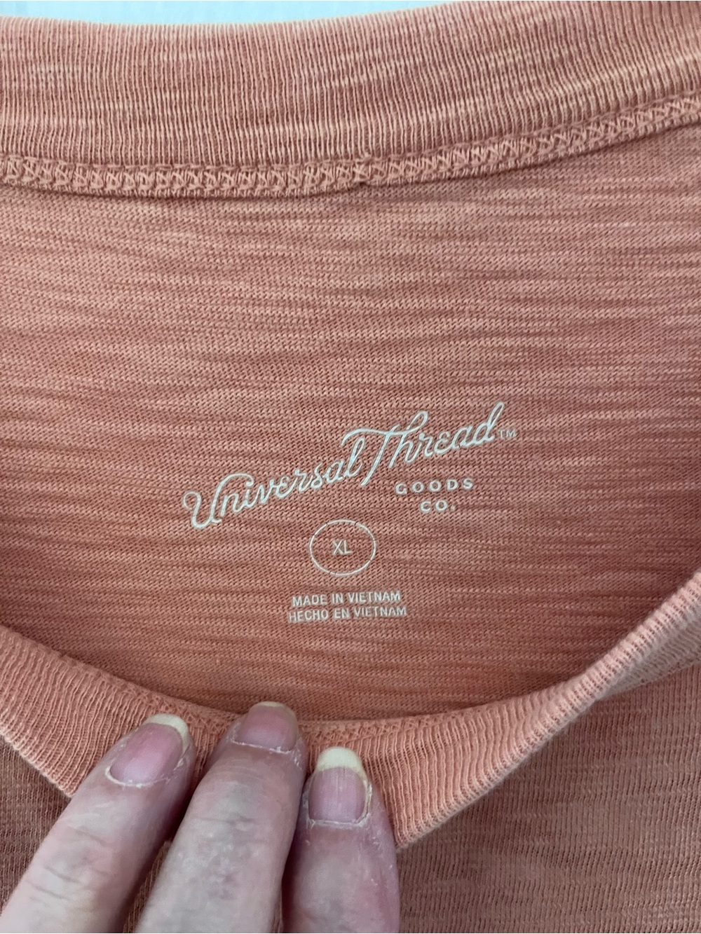 Universal Thread Soft Scoop Neck Tee Dress in Pale Rust - Picture 3 of 4